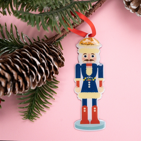 Custom profile stainless steel ornaments with a full color offset print... from ASI 61966 HPG / BCG Creations HPG Gold