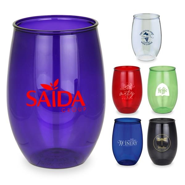 Chalice 16 oz. Stemless Wine Cup made of PET.... from ASI 46755 Cosmo Promos