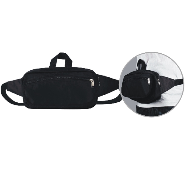Fanny pack nylon with zippered pouch.... from ASI 31977 Adline Industries Inc