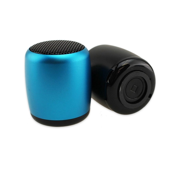 Palm-sized wireless speaker with lanyard and customization options.... from ASI 63776 KTI Networks Inc / KTI Promo