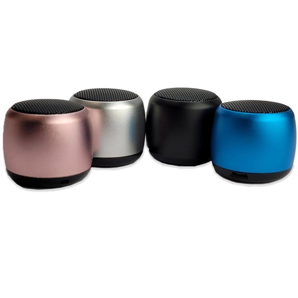 Palm-sized wireless speaker with lanyard and customization options.... from ASI 63776 KTI Networks Inc / KTI Promo