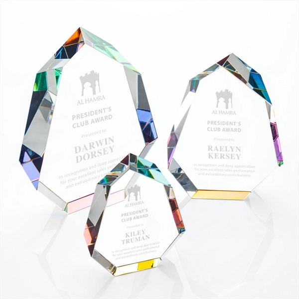The multifaceted interchanging bevels of the Optical Norwood Award refract a... from ASI 84592 St Regis Group / St Regis