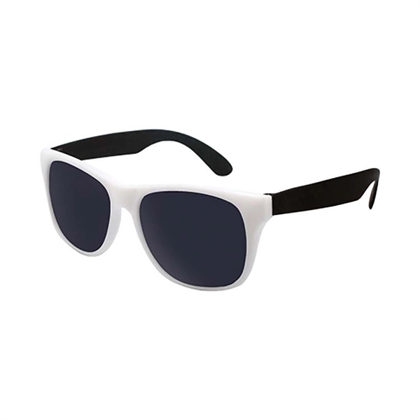 Plastic sunglasses with white frames and UV400 lenses.... from ASI 63549 Jornik Manufacturing Corp / Jornik