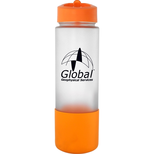 Pop Up 22 oz. Frosted Glass Grip Bottle... from ASI 30208 A P Specialties / AP Specialties