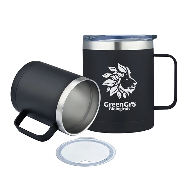 These personalized Camping mugs combine the style of traditional tin mugs... from ASI 41511 Brainchild USA Inc / BrainChild Gift Club