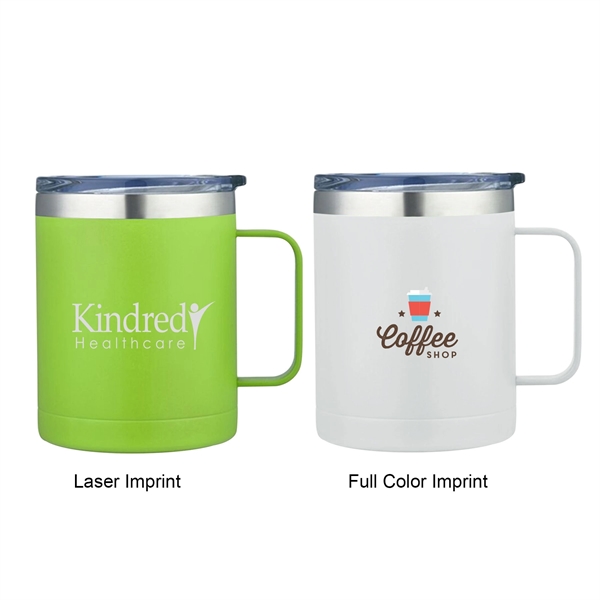 These personalized Camping mugs combine the style of traditional tin mugs... from ASI 41511 Brainchild USA Inc / BrainChild Gift Club