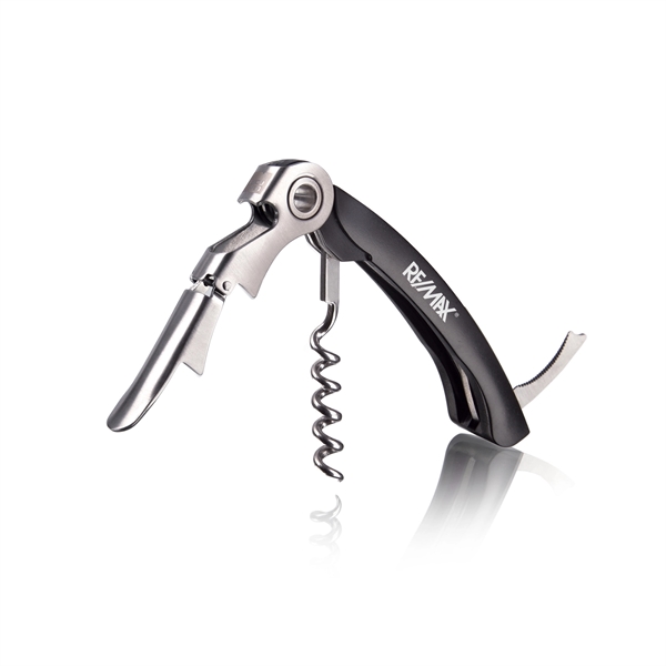 3-in-1 multipurpose tool with corkscrew, bottle opener and foil cutter.... from ASI 61005 Hirsch Gift Inc