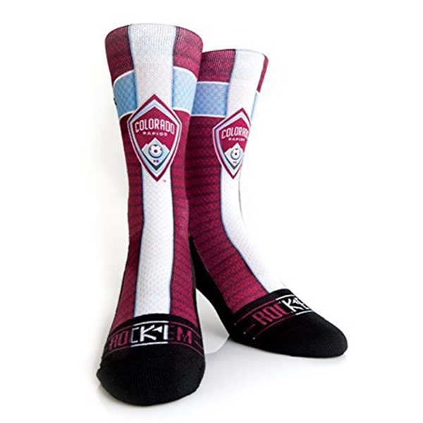 Pair of polyester unisex socks. Made in the USA.... from ASI 61125 Hit Promotional Products / Hit®