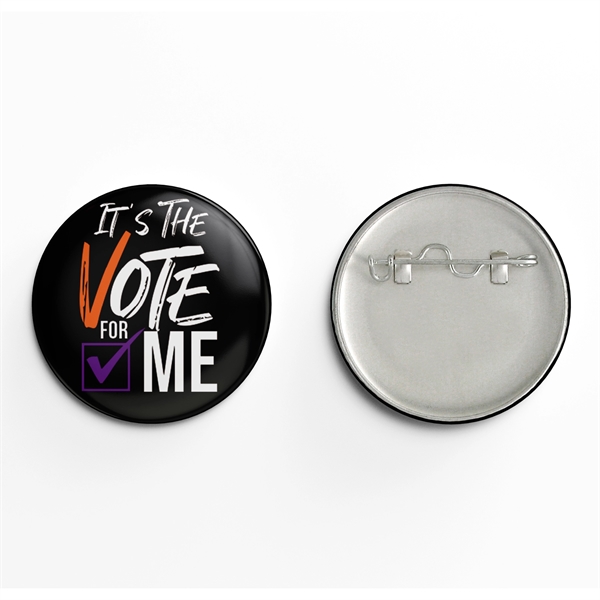 2 1/4" Full color, one piece, round button in metal construction.... from ASI 93520 Ventura Inc