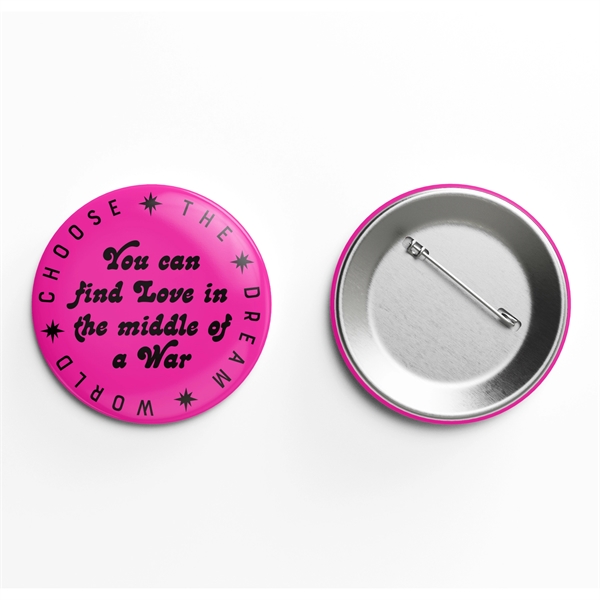 3" Full color, two piece, round button in metal construction.... from ASI 93520 Ventura Inc