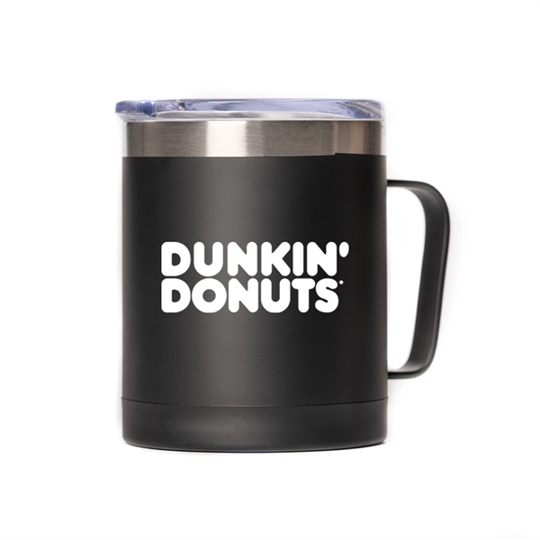 12 oz double wall stainless steel insulated mug with clear slide... from ASI 40544 Binaco