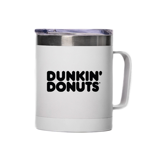 12 oz double wall stainless steel insulated mug with clear slide... from ASI 40544 Binaco