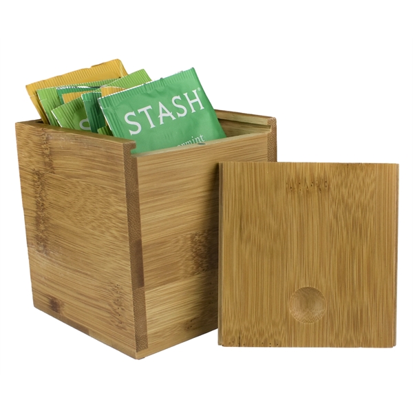 Customizable bamboo tea box with eight STASH® tea bags... from ASI 72657 Active Life Promo / Apres Ski Ingrain Promo