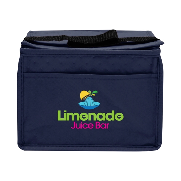 Dimpled 80GSM non-woven polypropylene cooler tote with foil lining and PE... from ASI 61125 Hit Promotional Products / Hit®