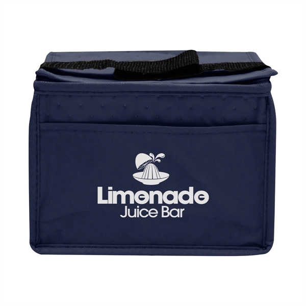 Dimpled 80GSM non-woven polypropylene cooler tote with foil lining and PE... from ASI 61125 Hit Promotional Products / Hit®