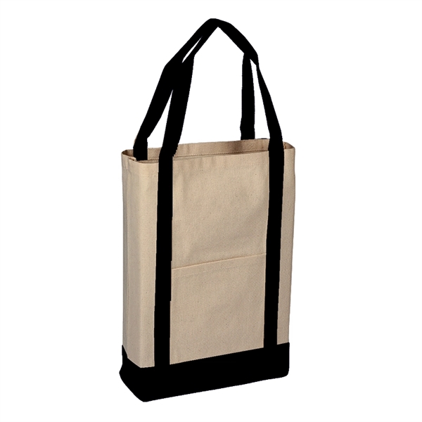 Two Toned Heavy Canvas Deluxe Tote Bag - Assorted Colors... from ASI 36558 Aprons, Etc.