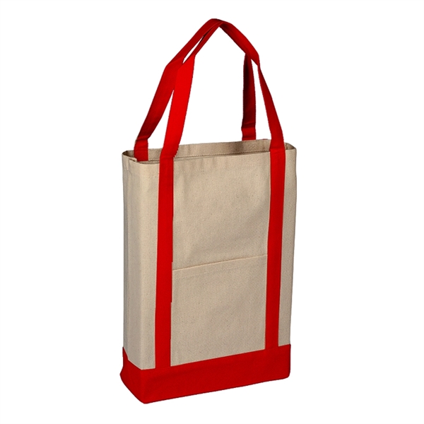 Two Toned Heavy Canvas Deluxe Tote Bag - Assorted Colors... from ASI 36558 Aprons, Etc.