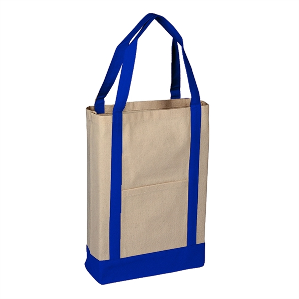 Two Toned Heavy Canvas Deluxe Tote Bag - Assorted Colors... from ASI 36558 Aprons, Etc.
