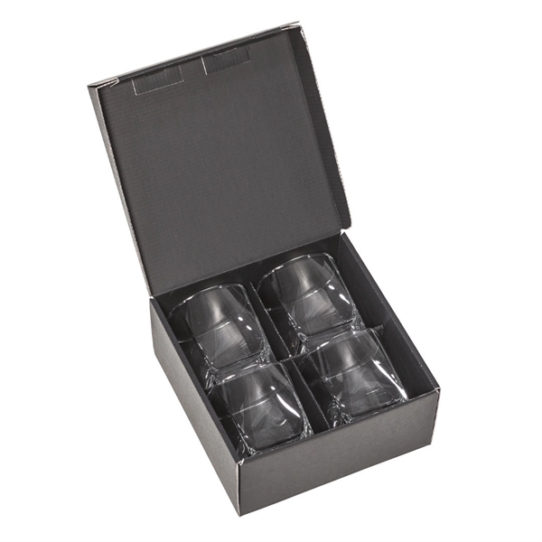 Modern On-the-Rocks glass and Double Old Fashioned featuring a square sham... from ASI 84592 St Regis Group