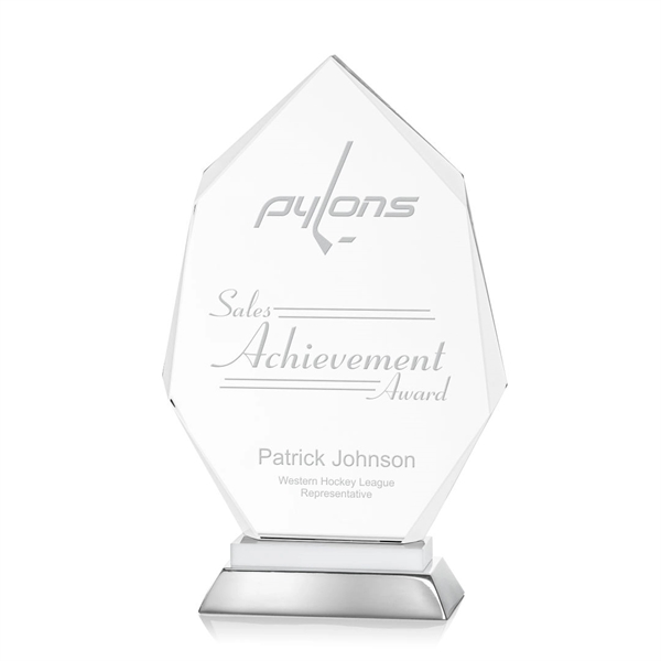 Unique optical award with white optical and aluminum base.... from ASI 84592 St Regis Group / St Regis