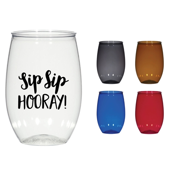 Impress new clients with this 16 oz. stemless plastic wine glass... from ASI 68366 Makana Line LLC