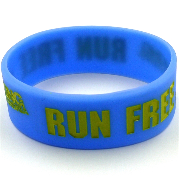 Available in a variety of colors and sizes, these silicone bracelets... from ASI 61966 HPG / BCG Creations HPG Gold