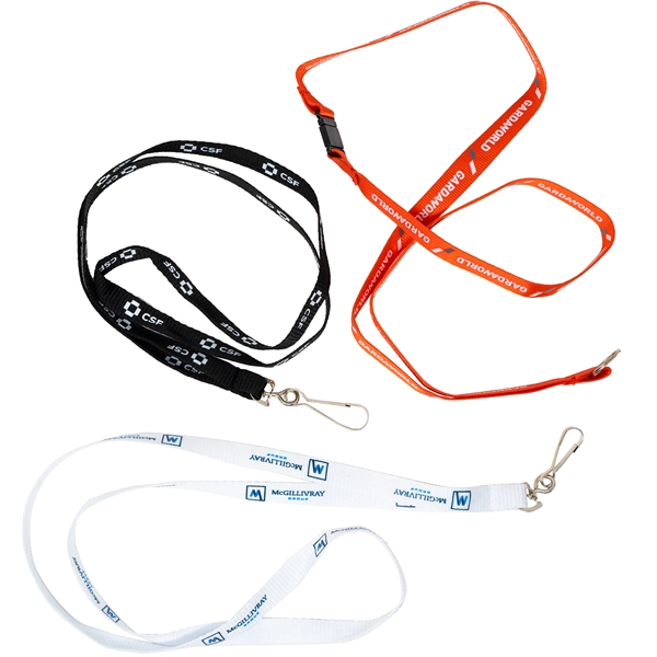 36" flat polyester lanyard.... from ASI 61966 HPG / BCG Creations HPG Gold