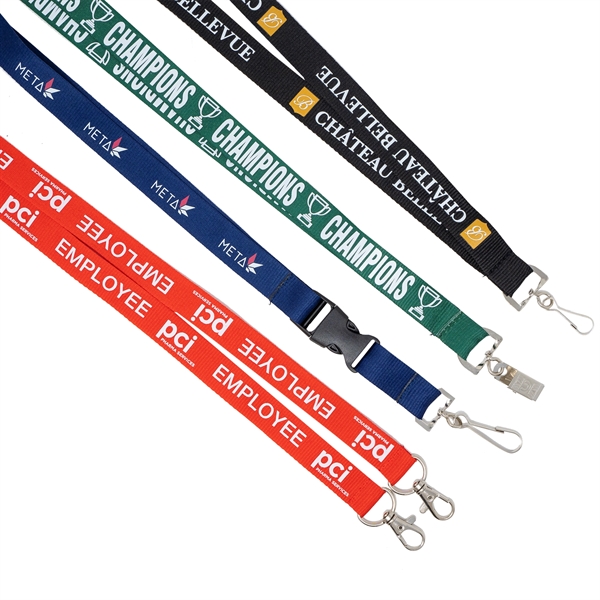36" flat polyester lanyard.... from ASI 61966 HPG / BCG Creations HPG Gold