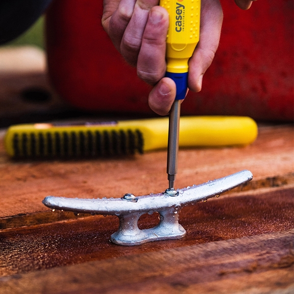 Multi-bit, 15-in-1 screwdriver  measuring 8.5" long with customizable colors and... from ASI 46170 Compass Industries Inc