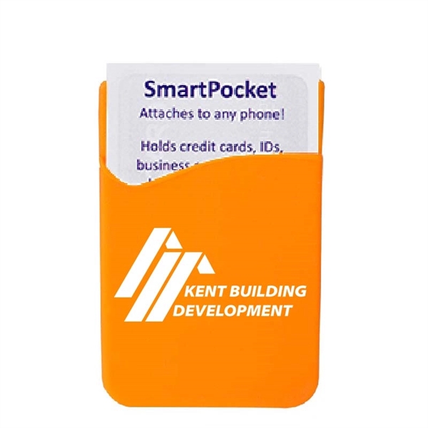 Phone wallet made of silicone with adhesive backing.... from ASI 63549 Jornik Manufacturing Corp / Jornik