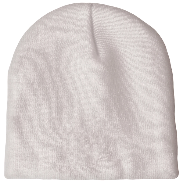 High quality, soft, and warm custom jacquard knit beanie with pom... from ASI 80228 Quinn