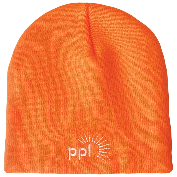 High quality, soft, and warm custom jacquard knit beanie with pom... from ASI 80228 Quinn