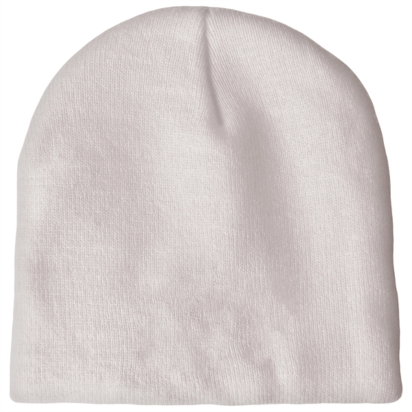 High quality, soft, and warm custom jacquard knit beanie with pom... from ASI 80228 Quinn