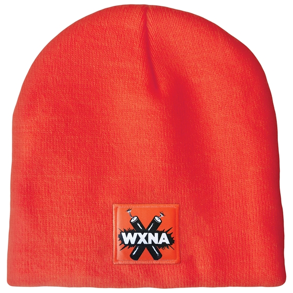 High quality, soft, and warm custom jacquard knit beanie with pom... from ASI 80228 Quinn