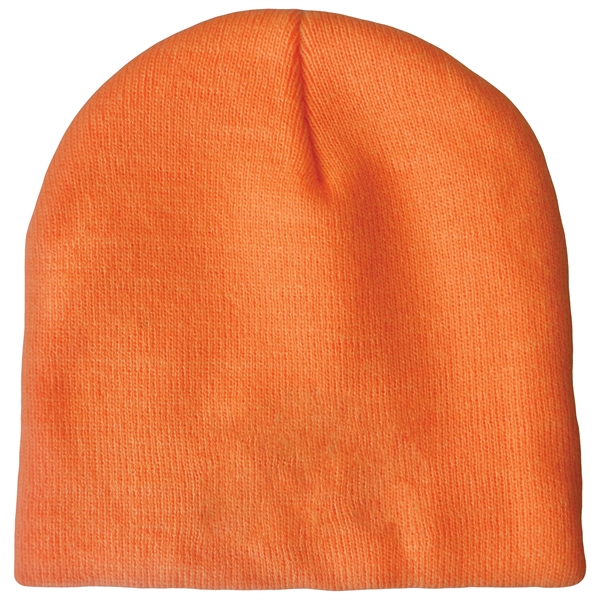 High quality, soft, and warm custom jacquard knit beanie with pom... from ASI 80228 Quinn