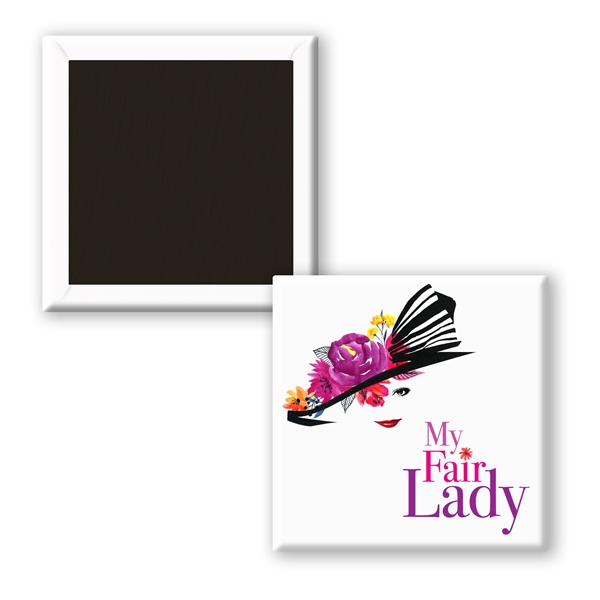 Square button magnet produced using a metal shell.... from ASI 93520 Ventura Inc