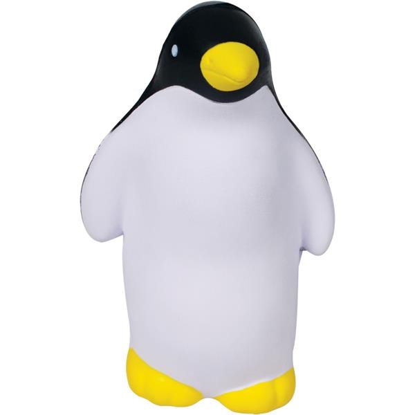 Penguin shaped stress reliever made of polyurethane foam; customization included.... from ASI 79530 Prime Line / Jetline