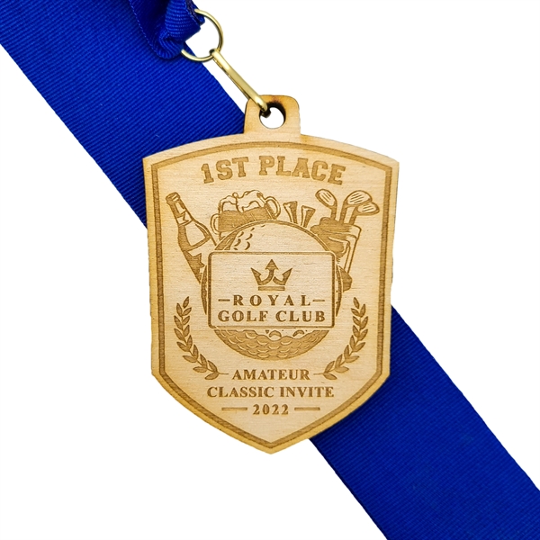 Ecofriendly, affordable, and original, our new Wood Medals are perfect for... from ASI 61966 HPG / BCG Creations HPG Gold