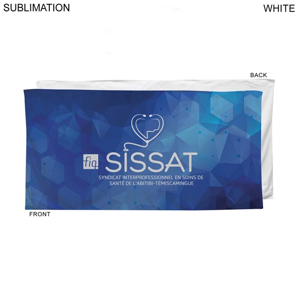 Heavier Weight, Plush Velour Terry Cotton Blend Beach Towel, 30x60, Sublimated... from ASI 53509 FIEL-Fairdeal Import & Export / FIEL