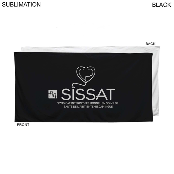 Colored Heavier Plush Velour Terry Cotton Blend Beach Towel, 30x60, Sublimated... from ASI 53509 FIEL-Fairdeal Import & Export / FIEL