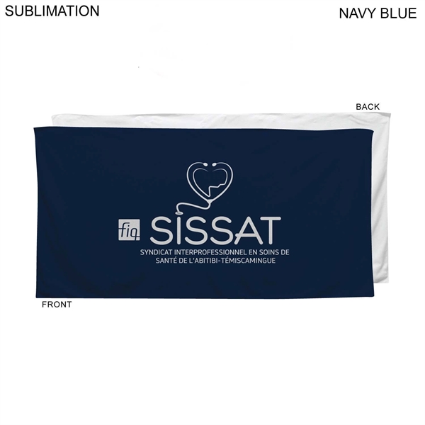 Colored Heavier Plush Velour Terry Cotton Blend Beach Towel, 30x60, Sublimated... from ASI 53509 FIEL-Fairdeal Import & Export / FIEL
