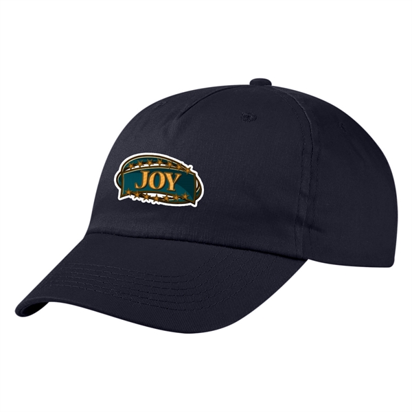 100% Cotton Twill Cap, 5 Panel, Medium Profile, Unstructured Crown &... from ASI 61125 Hit Promotional Products / Hit®