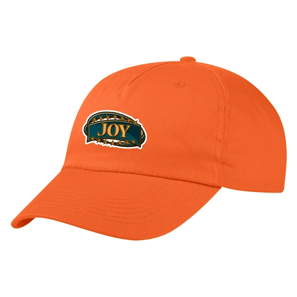 100% Cotton Twill Cap, 5 Panel, Medium Profile, Unstructured Crown &... from ASI 61125 Hit Promotional Products / Hit®