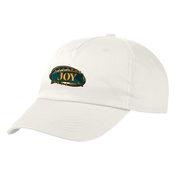 100% Cotton Twill Cap, 5 Panel, Medium Profile, Unstructured Crown &... from ASI 61125 Hit Promotional Products / Hit®