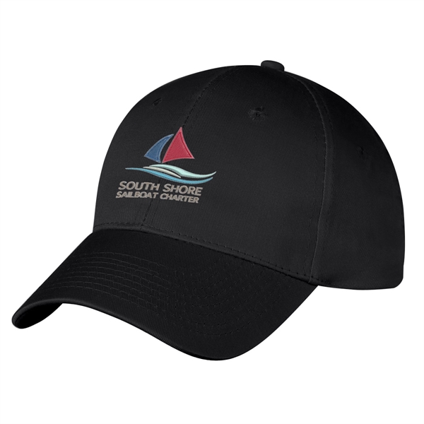 100% Cotton Twill, 6 Panel, Medium Profile Cap, Structured Crown &... from ASI 61125 Hit Promotional Products / Hit®