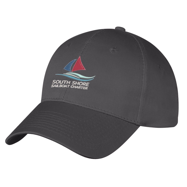 100% Cotton Twill, 6 Panel, Medium Profile Cap, Structured Crown &... from ASI 61125 Hit Promotional Products / Hit®