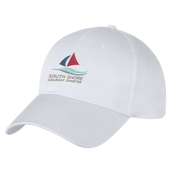 100% Cotton Twill, 6 Panel, Medium Profile Cap, Structured Crown &... from ASI 61125 Hit Promotional Products / Hit®