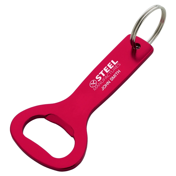 Aluminum Bottle Opener Key Ring.  Approx. Size:  1 1/2"... from ASI 61125 Hit Promotional Products / Hit®