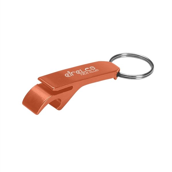 Aluminum Bottle/Can Opener Key Ring.  Opens Bottles and Flip-Top Cans.... from ASI 61125 Hit Promotional Products / Hit®