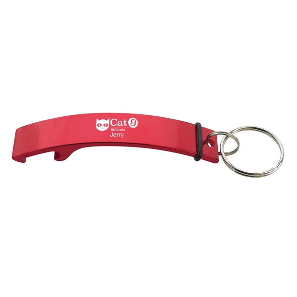Curve Aluminum Bottle Opener. Curved Bottle Opener with Split Ring. ... from ASI 61125 Hit Promotional Products / Hit®